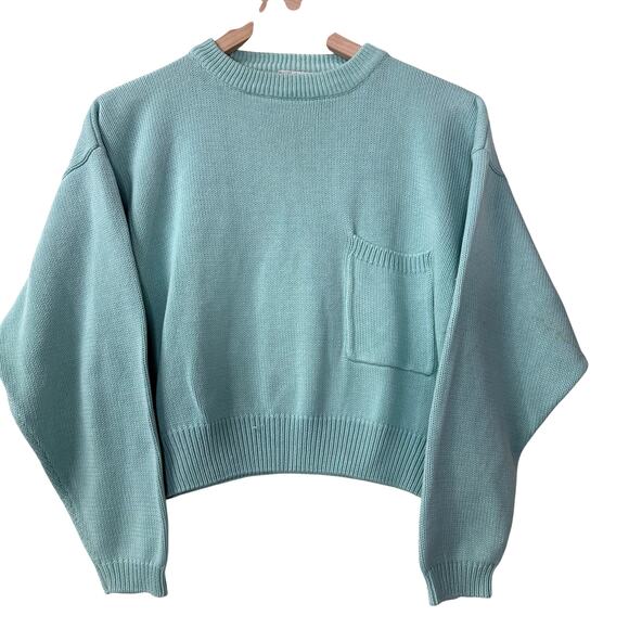 Nordstrom Sweaters - Vintage NORDSTROM Cropped Sweater Size M Cotton Coastal Beach Summer Casual